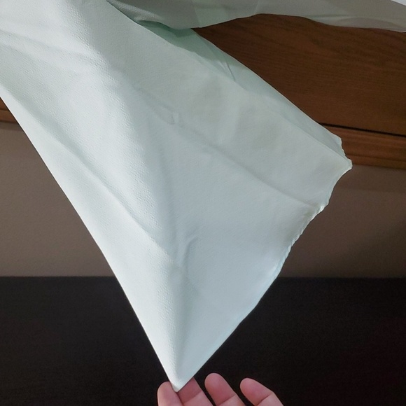 Seven7 Melissa Mccarthy mint sheer flare bell sleeve long tunic top - Picture 3 of 7